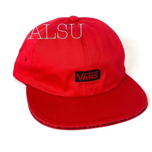 VANS x Baker Jockey Cotton SnapBack Red Unisex - Picture 1 of 7